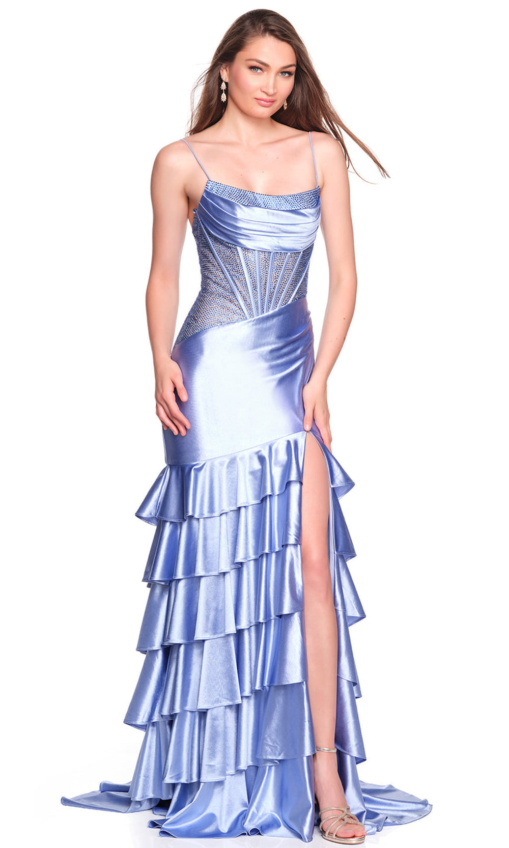 Dave & Johnny 12787 - Long Trumpet Dress