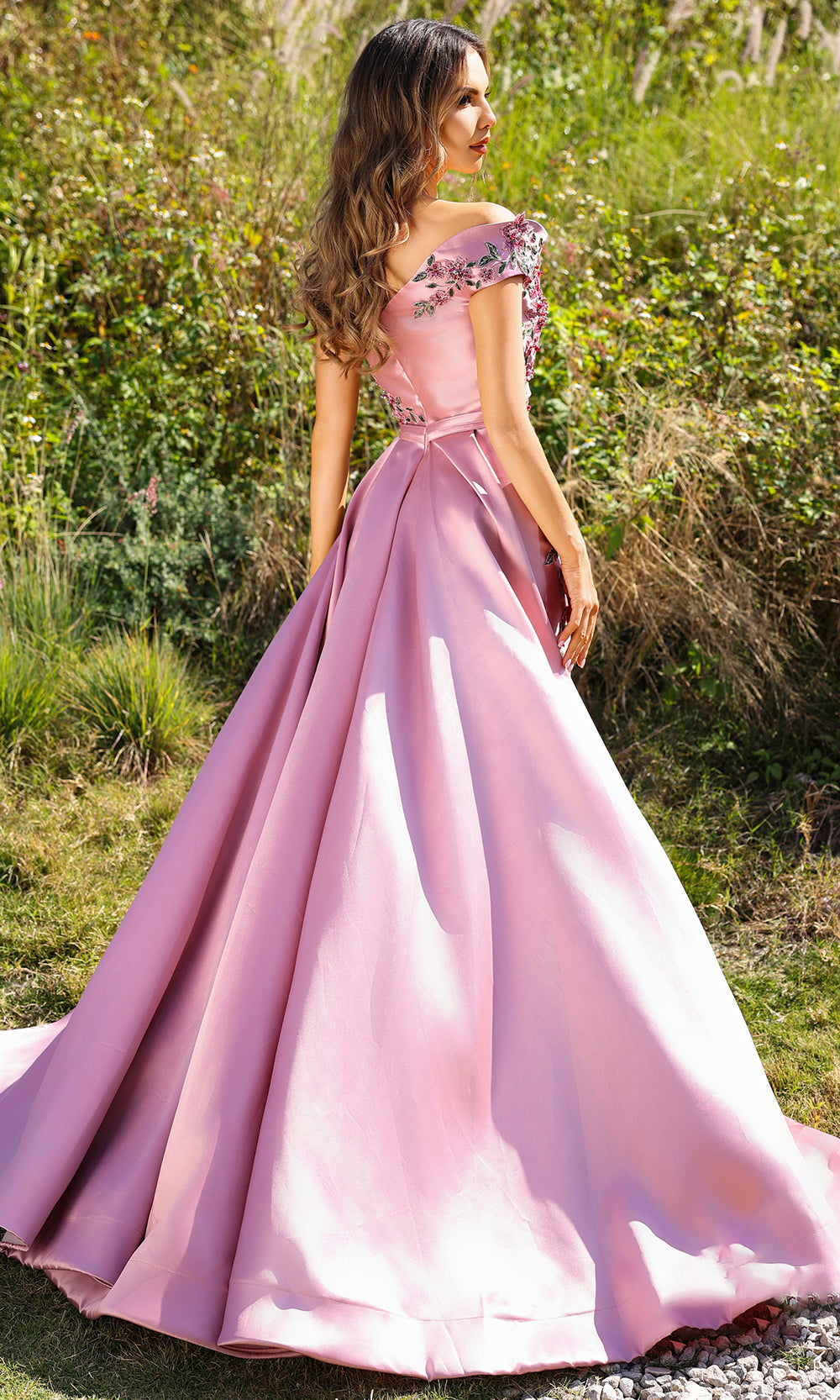 Terani Couture 252M5309 - Applique Sheath Gown with Overskirt Mother of the Bride Dresses