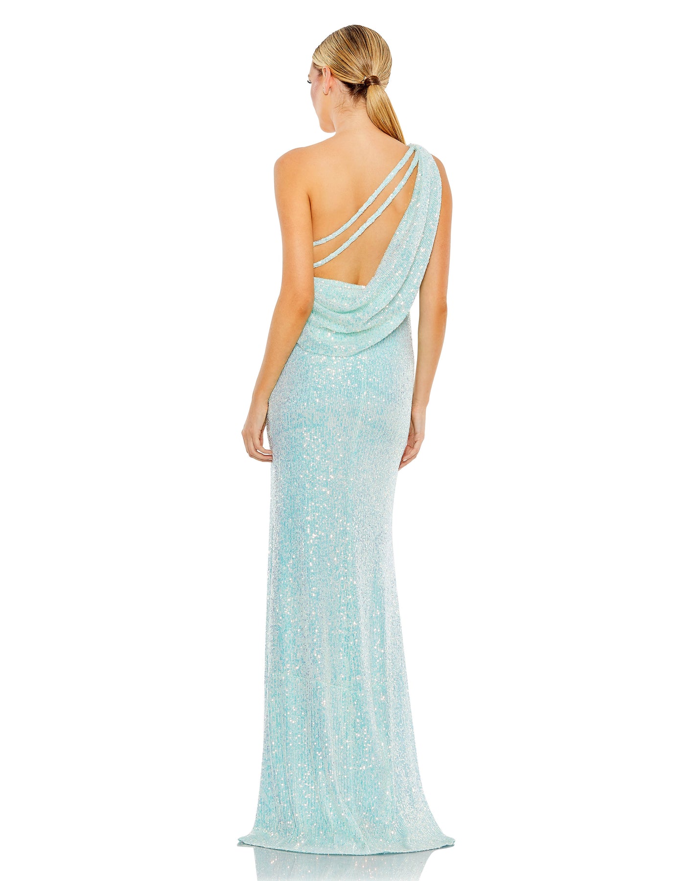 Ieena Duggal 26990 - Sequined Sheath Prom Gown