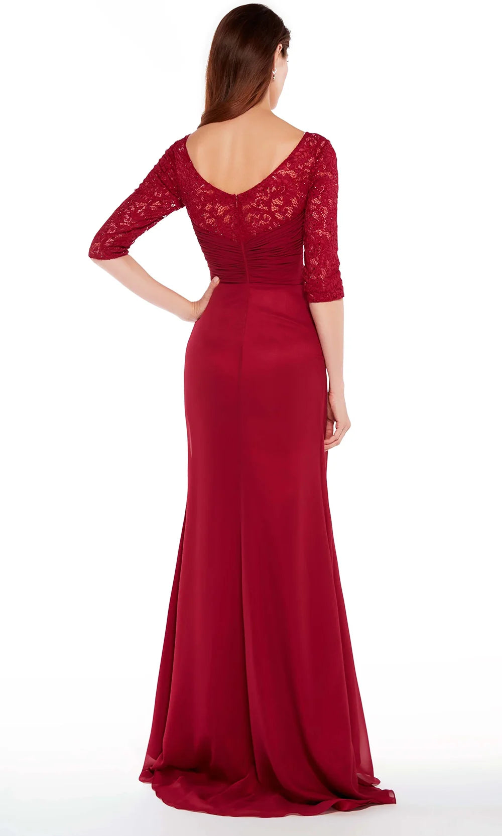 Alyce Paris 27234 - Lace Three-Quarter Sleeve Formal Gown Mother of the Bride Dresses