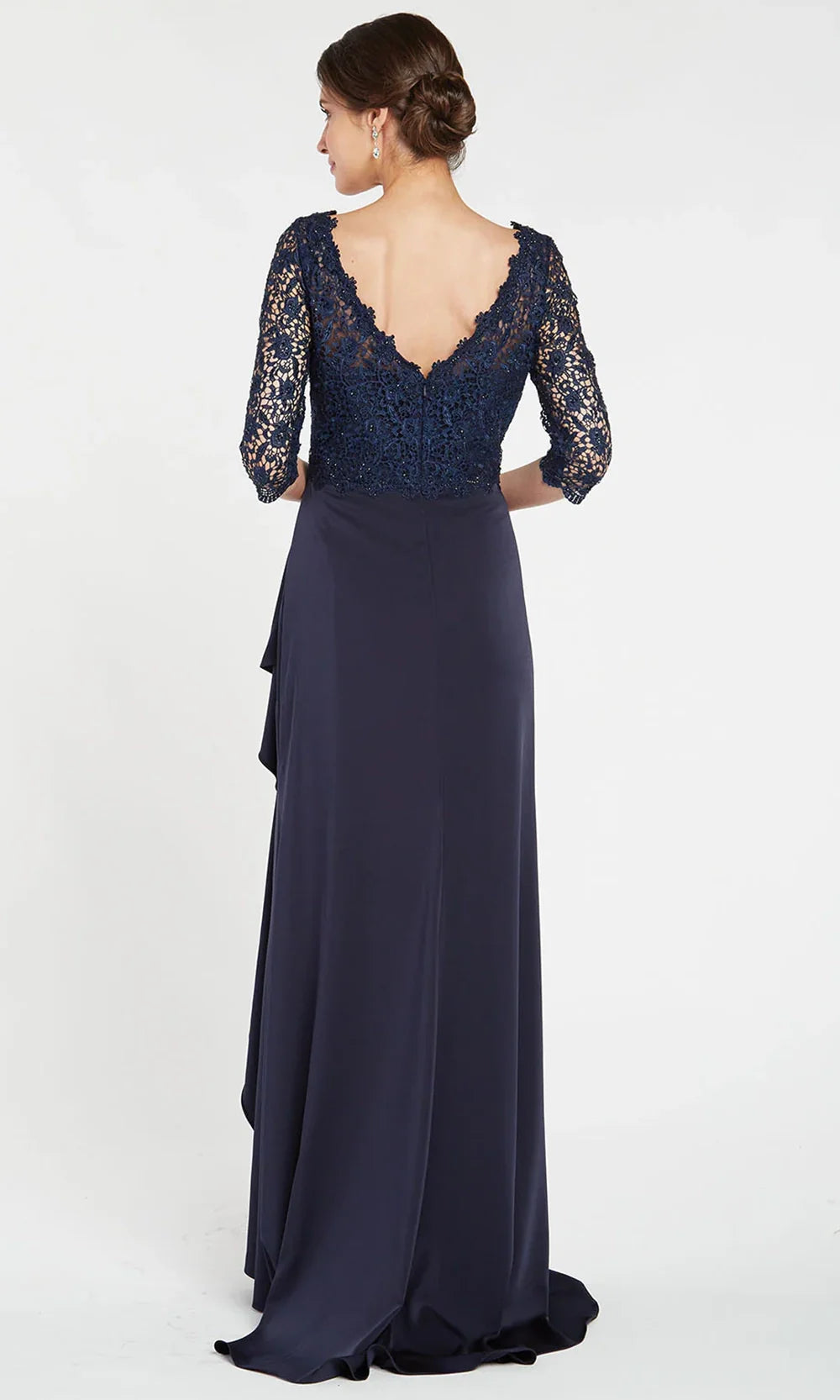 Alyce Paris 27242 - Lace Bodice Draped Formal Gown Mother of the Bride Dresses