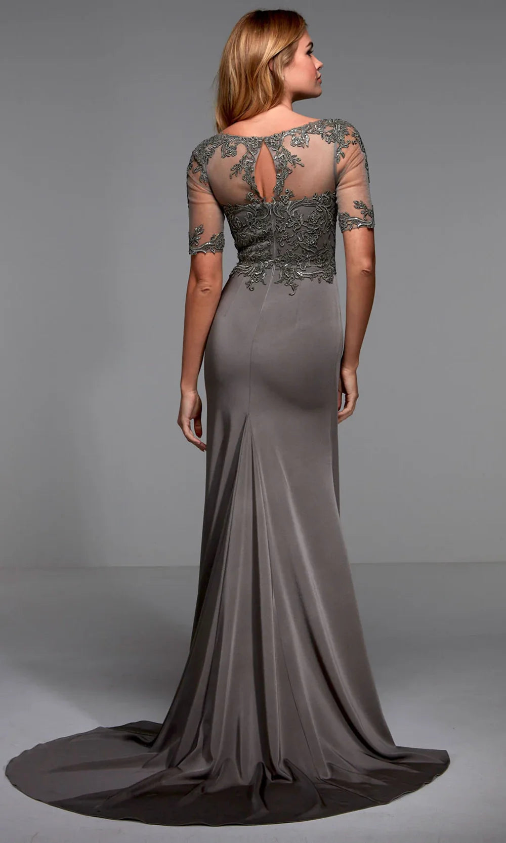 Alyce Paris 27477 - Short Sleeve Draped Formal Gown Mother of the Bride Dresses