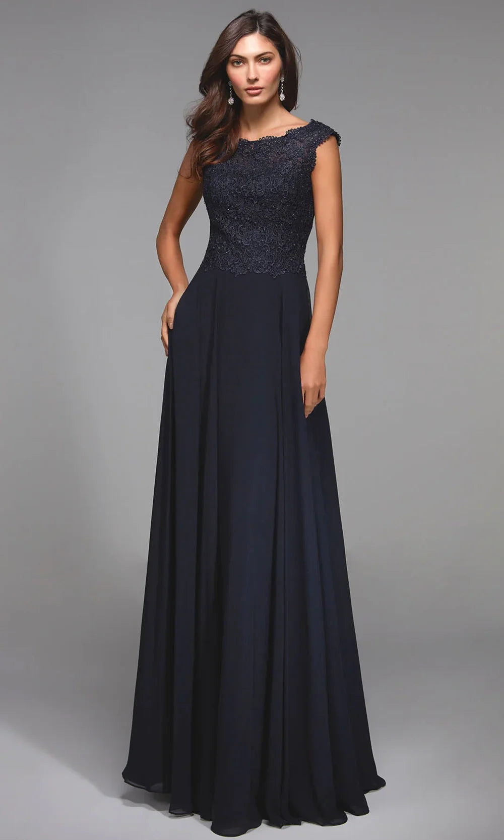 Alyce Paris 27504 - Long A-line Gown with Embroidery Mother of the Bride Dresses