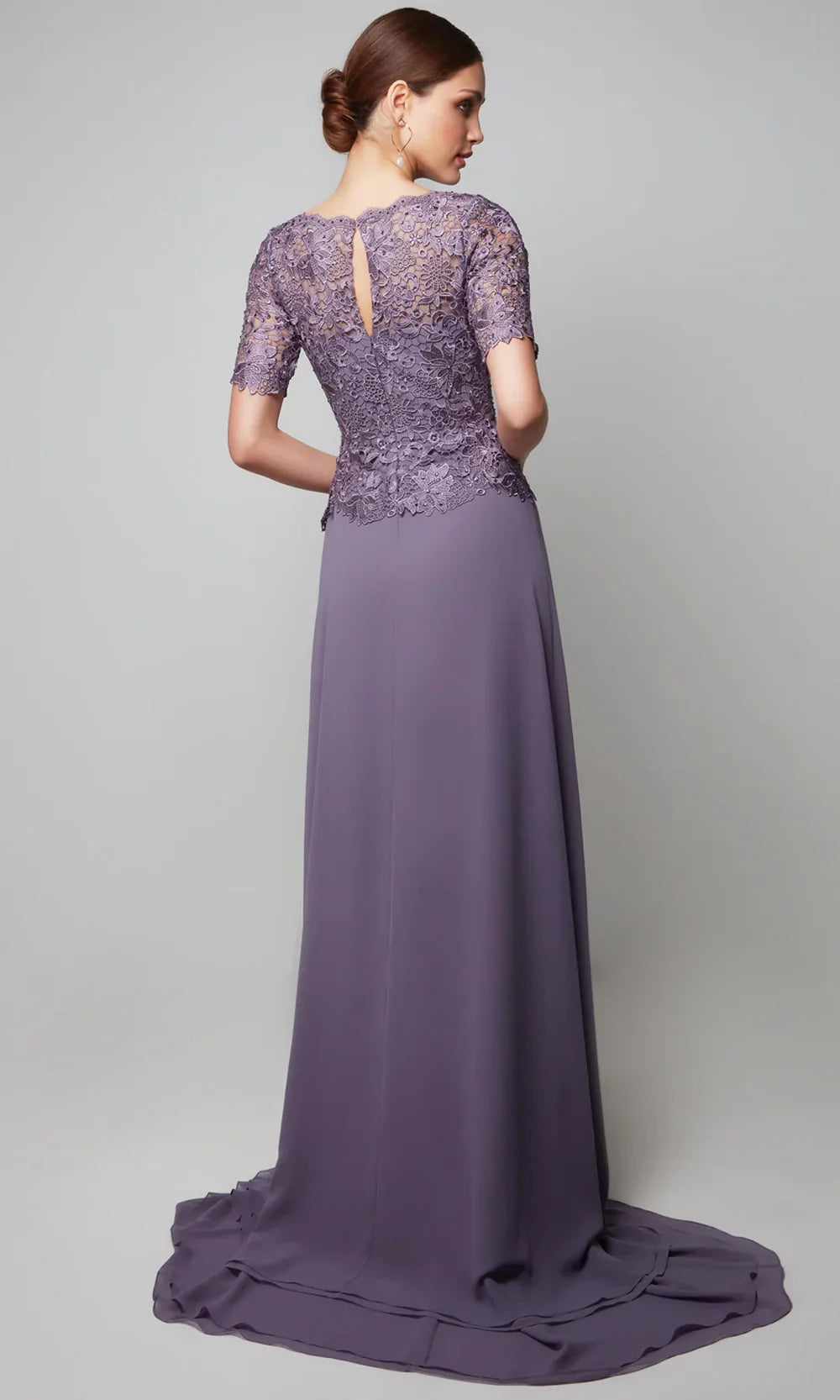 Alyce Paris 27556 - Short Sleeve Floral Lace Formal Dress Mother of the Bride Dresses