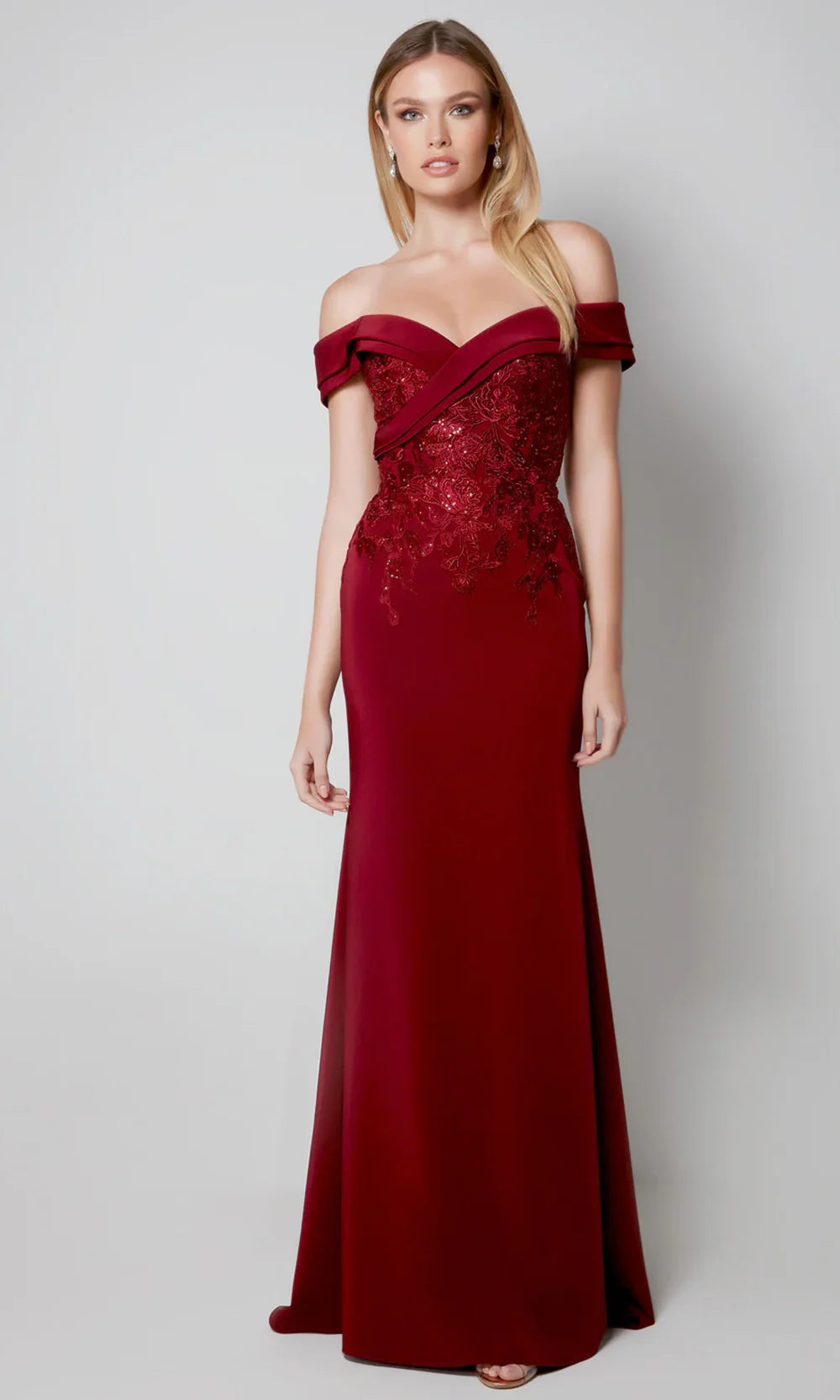 Alyce Paris 27571 - Fitted Formal Gown with Lace Detail Formal Gowns