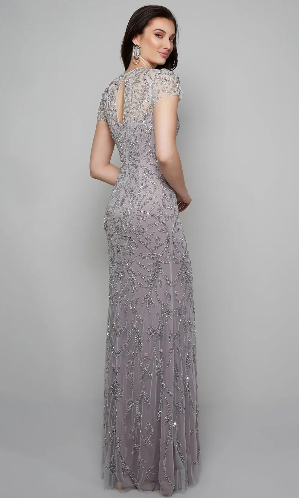 Alyce Paris 27607 - Short Sleeve Beaded Overlay Gown Mother of the Bride Dresses