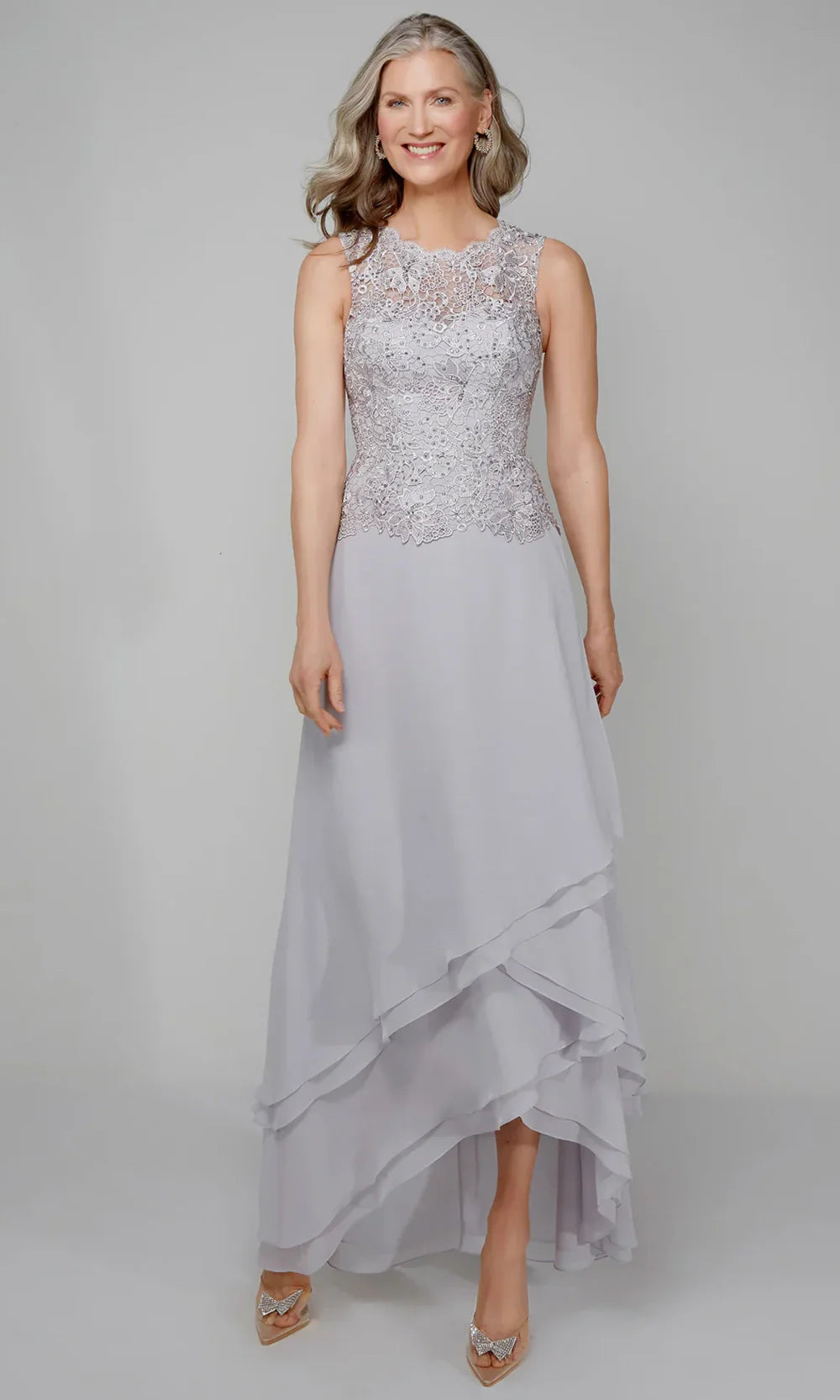 Alyce Paris 27608 - Layered Skirt Embroidered Dress with Jacket Mother of the Bride Dresses