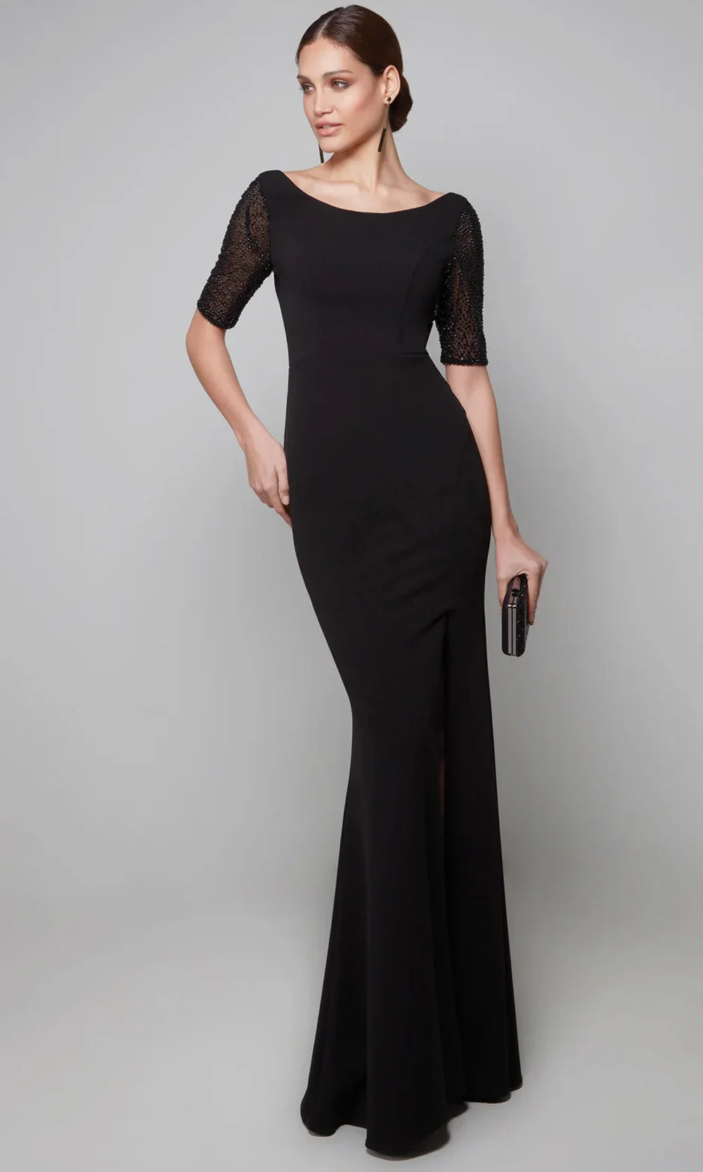 Alyce Paris 27628 - Sleek Scoop Neck Long Formal Dress Mother of the Bride Dresses