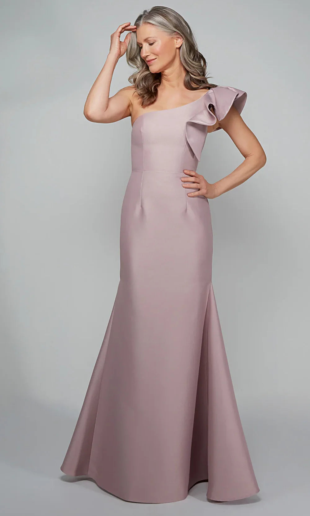 fitted lace wedding dress Alyce Paris 27641 - Long Soft Mikado Mermaid Dress