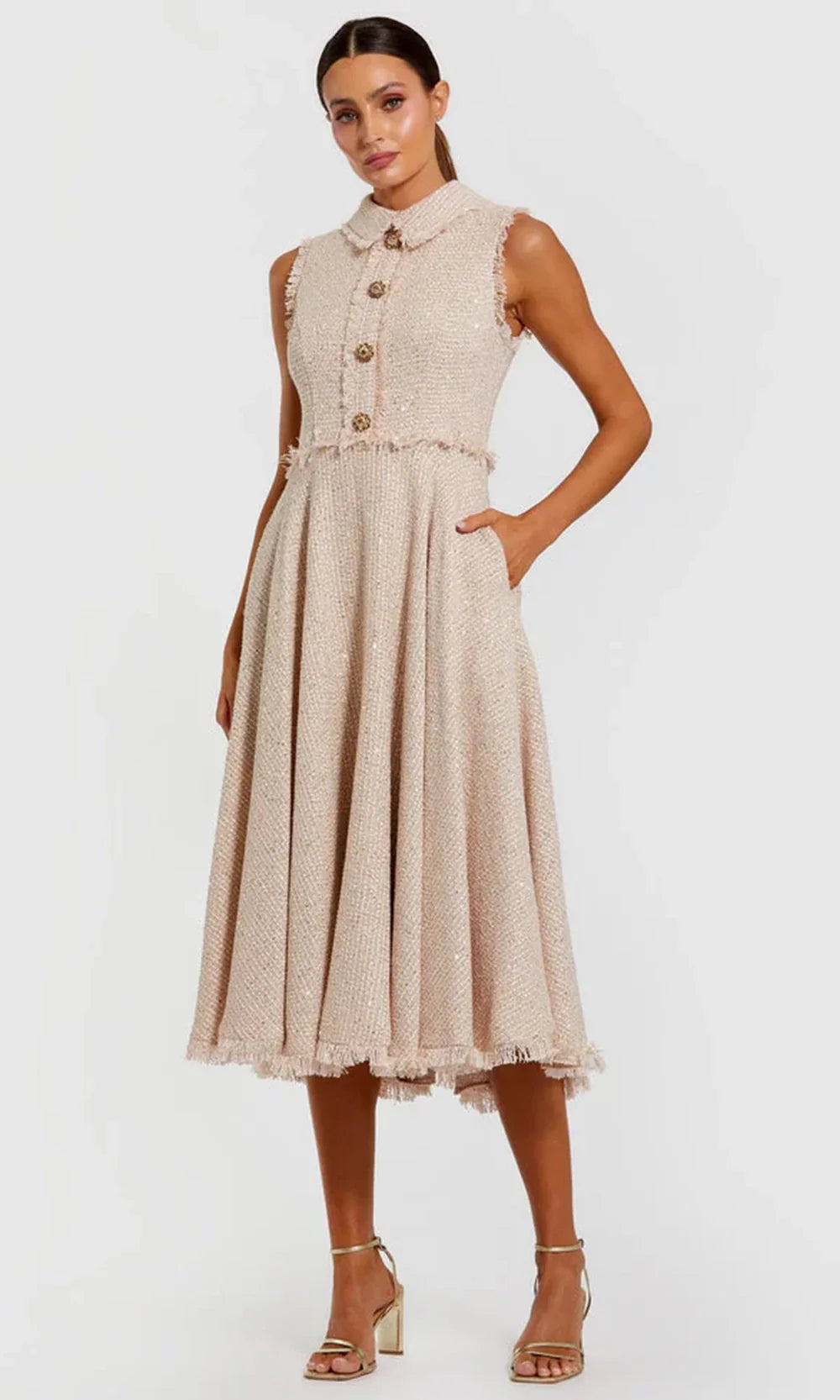 boucle shirt dress ASOS DESIGN boucle snap front boyfriend mini shirt dress