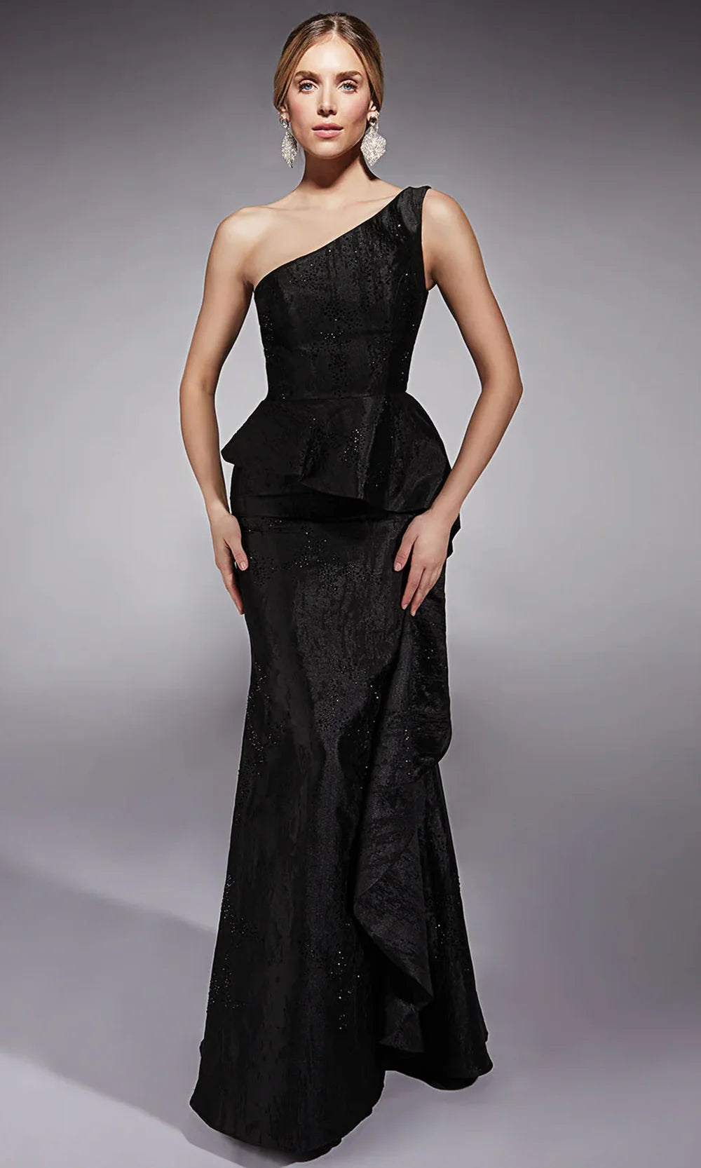 Alyce Paris 27732 - One Shoulder Evening Dress with Ruffle Detail Mother of the Bride Dresses