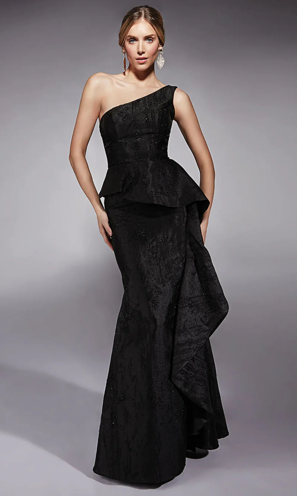 Alyce Paris 27732 - One Shoulder Evening Dress with Ruffle Detail Mother of the Bride Dresses