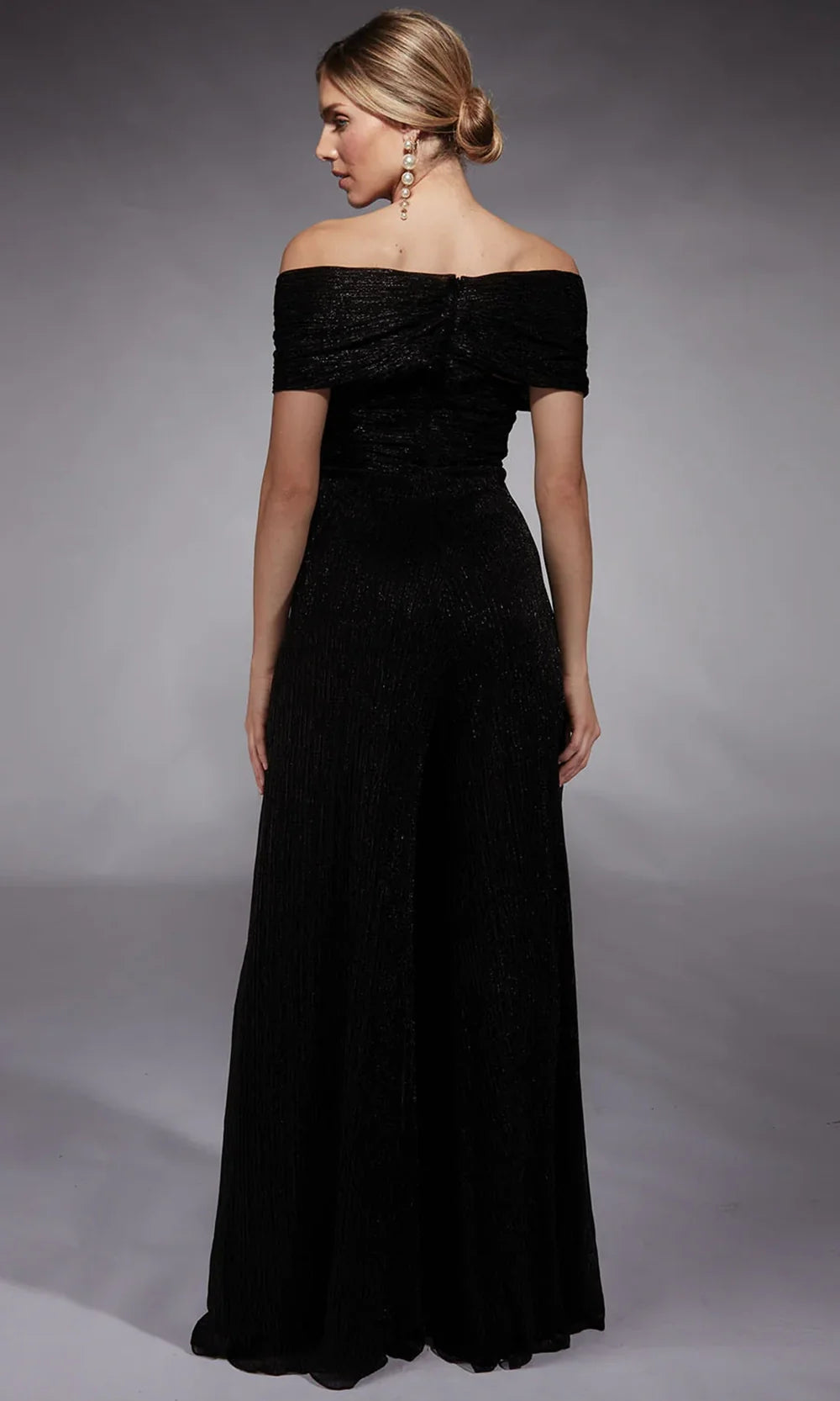 Alyce Paris 27768 - Wide-Leg Crinkle Chiffon Formal Jumpsuit Evening Dresses