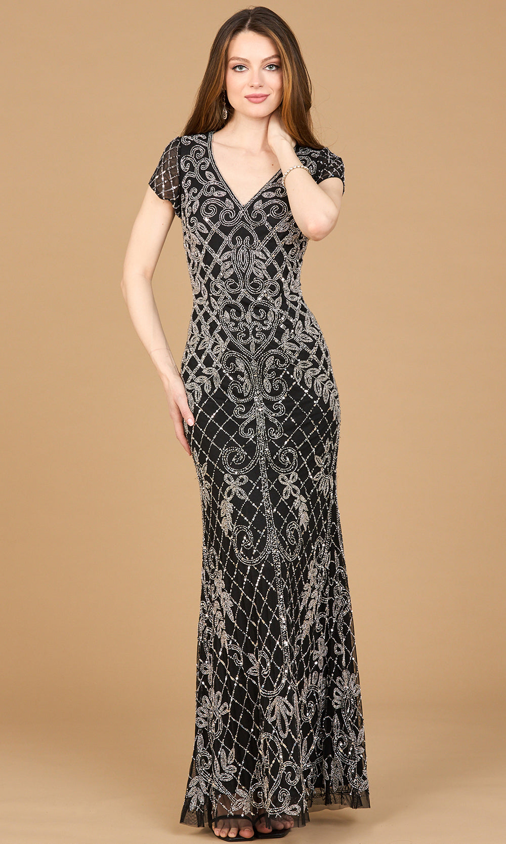 lara designs dresses 29051 Fringe Length Lara Dresses 28935 - Off-Shoulder