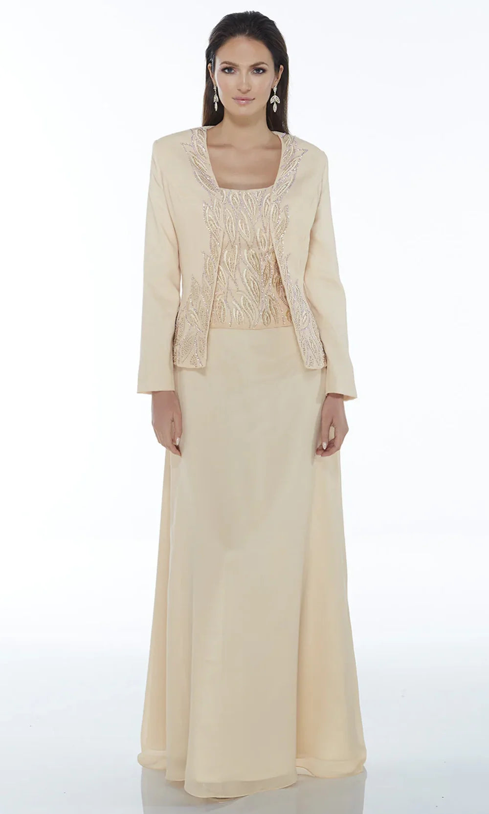 Alyce Paris 29953 - Beaded Scoop Neckline Gown with Jacket Mother of the Bride Dresses