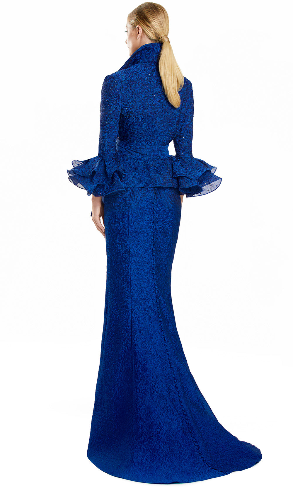 Alexander by Daymor 3131F25 - Mermaid Three-Quarter Sleeve Jacket Gown Mother of the Bride Dresses