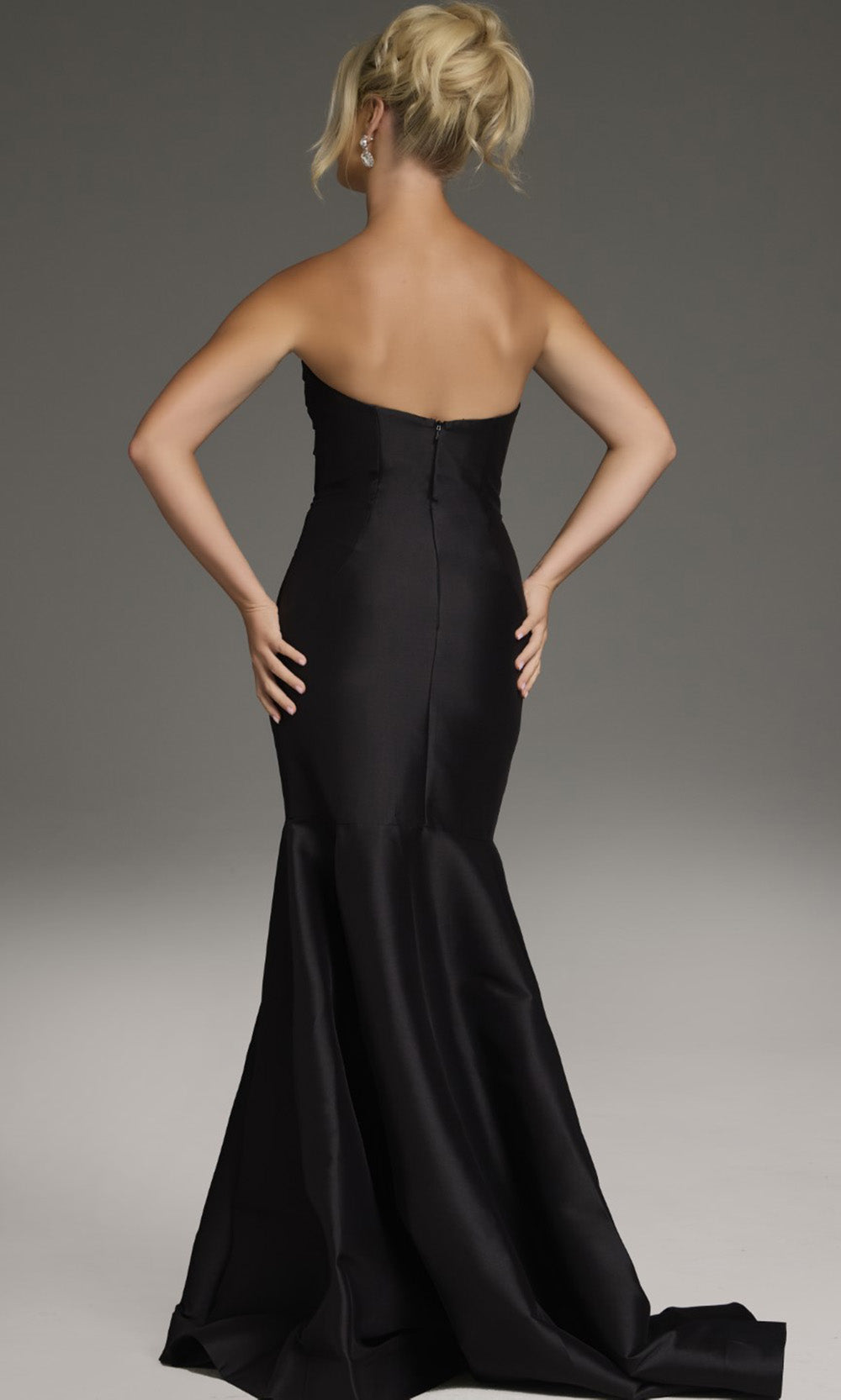 Jovani 39872 - Bow Accent Strapless Mermaid Gown Prom Dresses