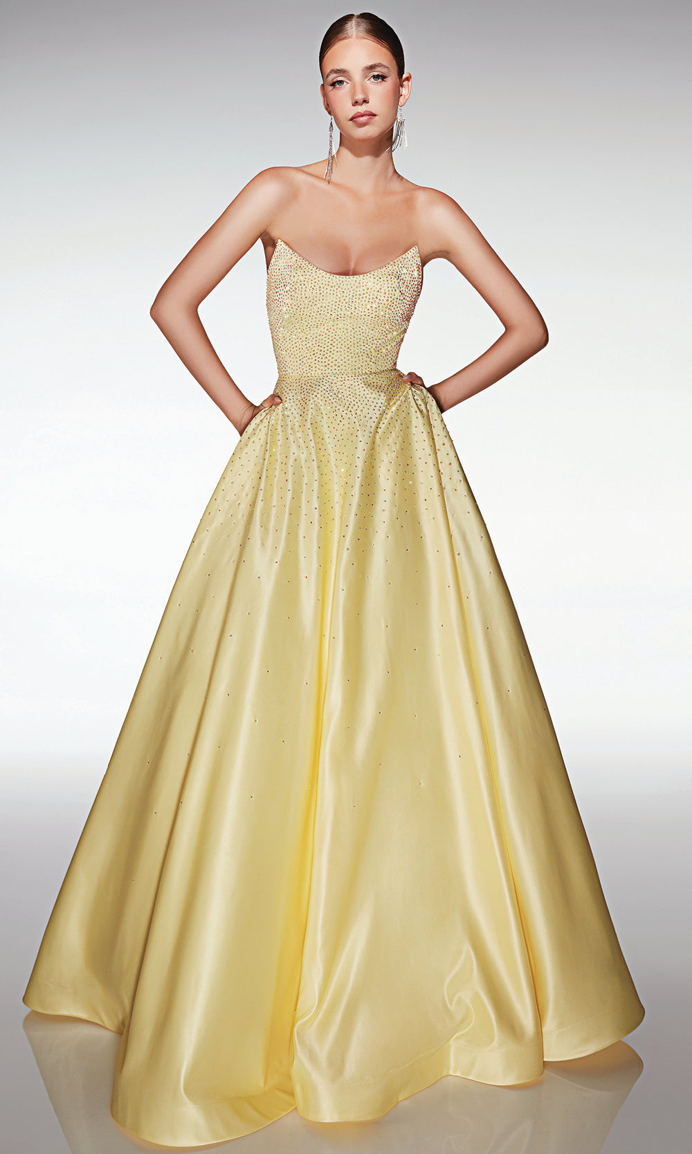 Aerie Couture 411 - Long Satin Ballgown Dress