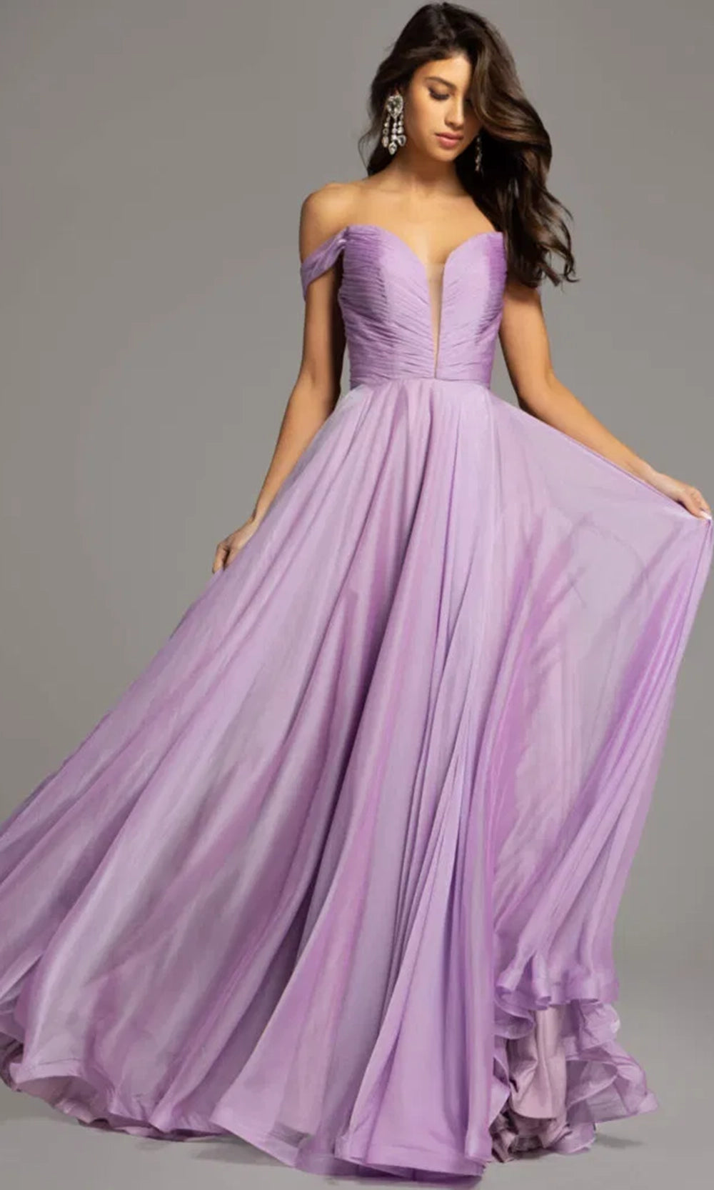 Jovani 43842 - A-Line Prom Dress with Slit
