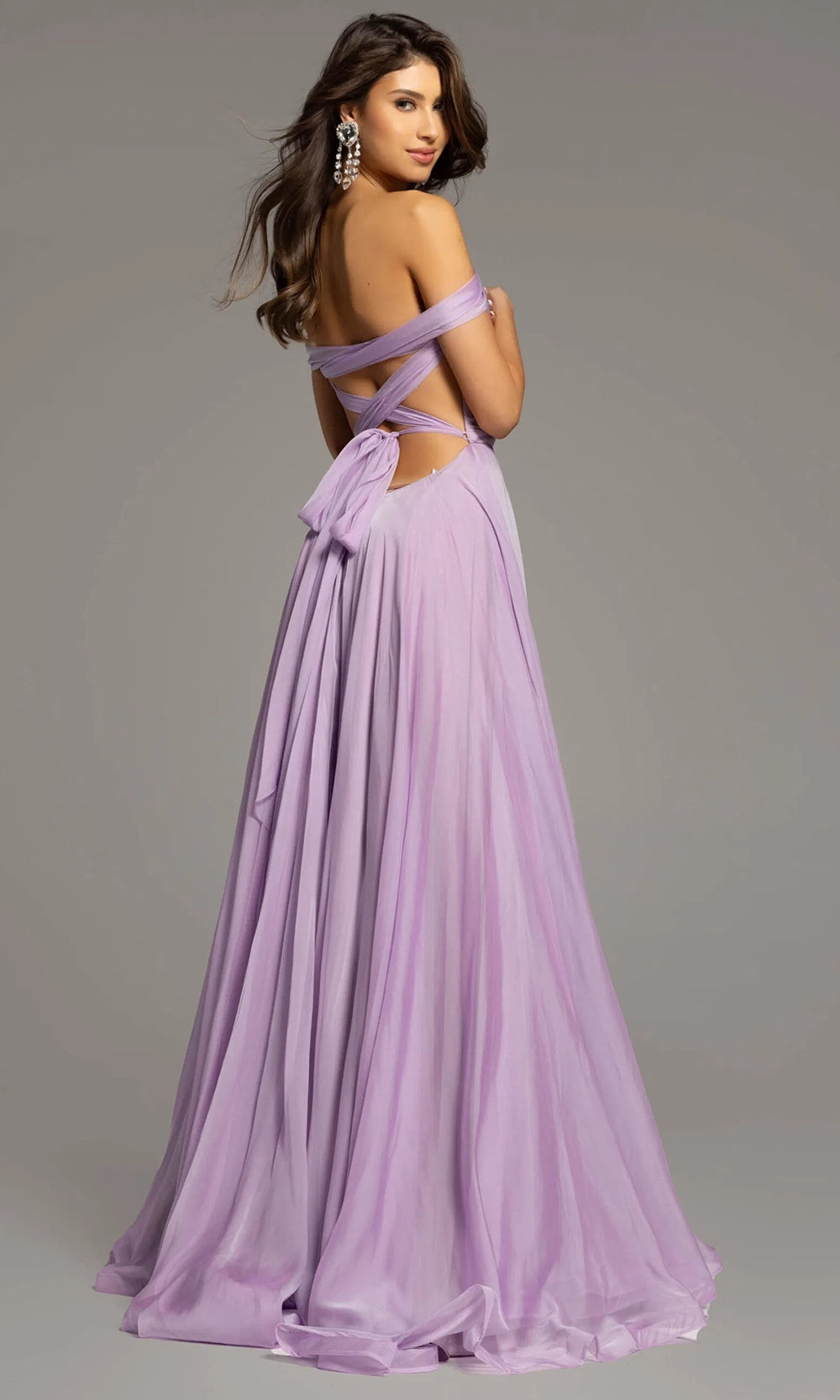 Jovani 43842 - A-Line Prom Dress with Slit