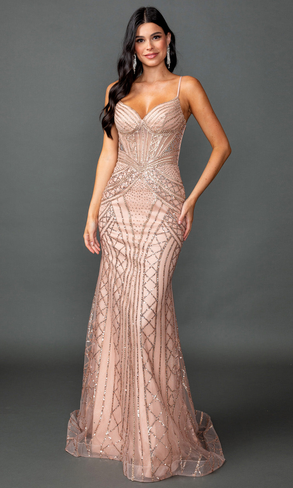 Dancing Queen 4584 - Long Sheath Dress