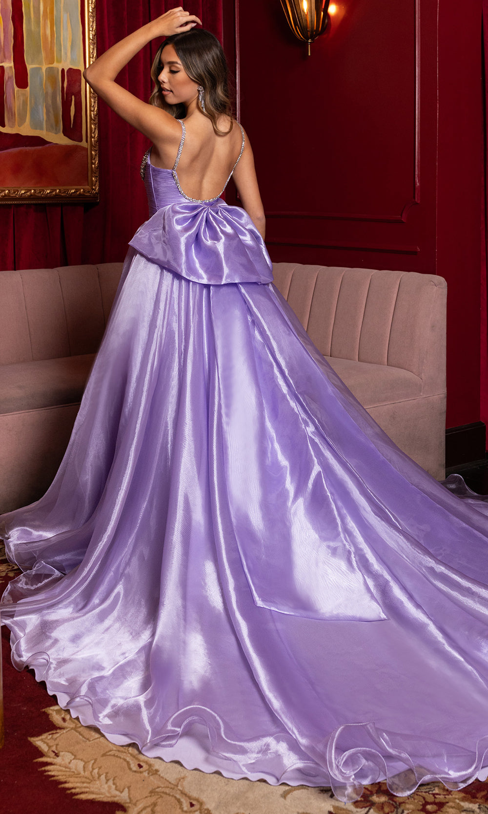 Rachel Allan 50386 - Ruched Waist Layered Skirt Gown Ball Gowns