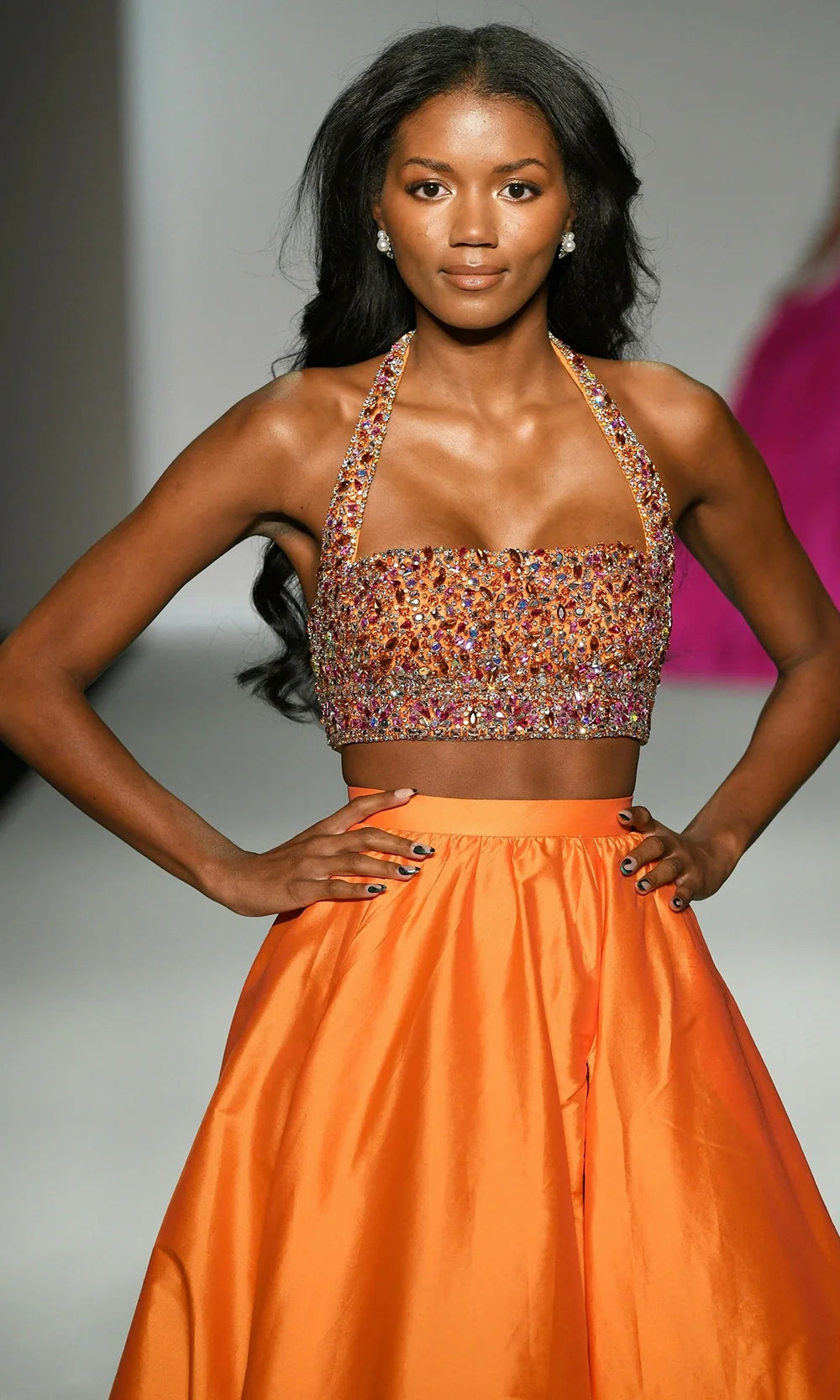 Sherri Hill 57245 - Two-Piece Taffeta A-line Gown with Slit Formal Gowns