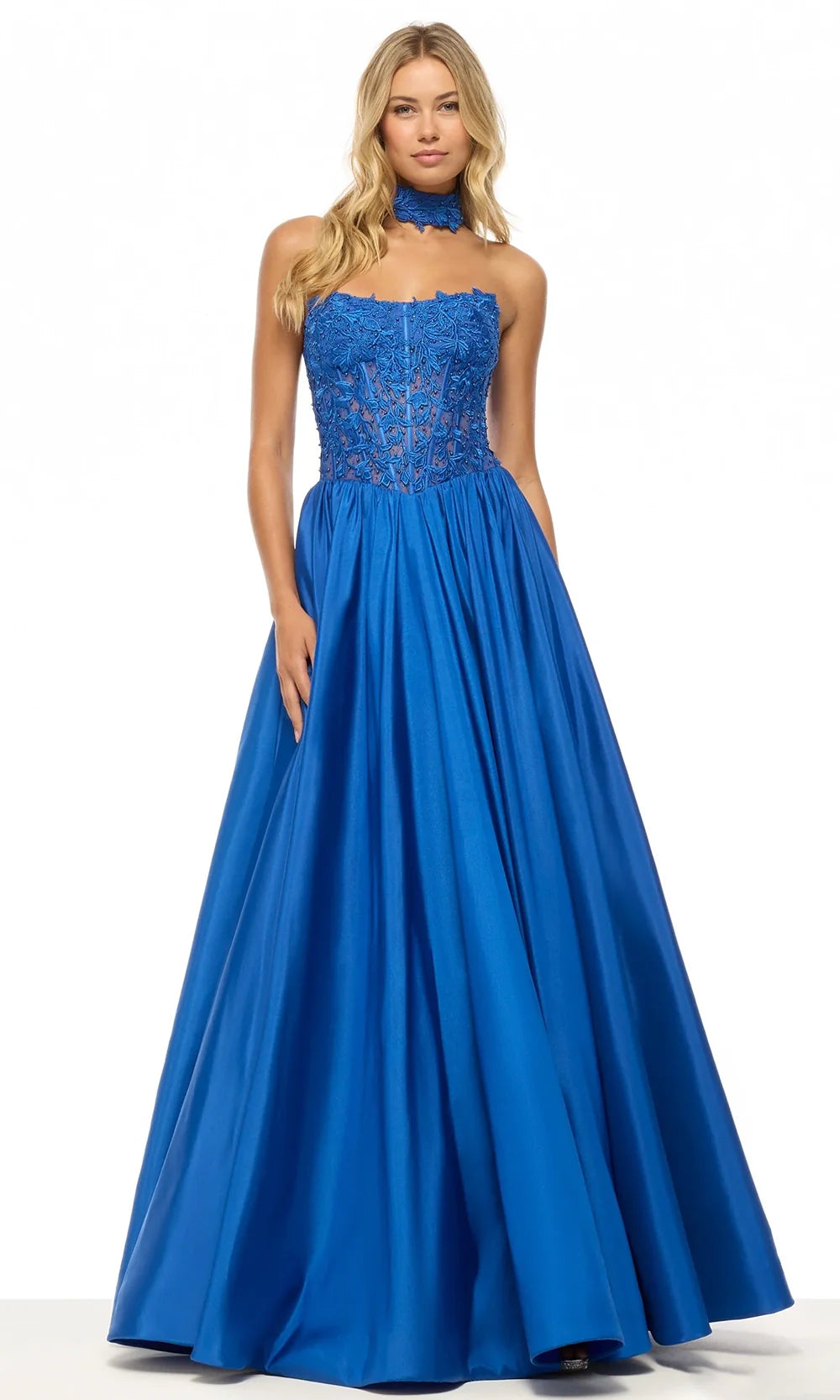 sherri hill blue prom dress Sherri Hill 57715 - Long Taffeta Ballgown Dress