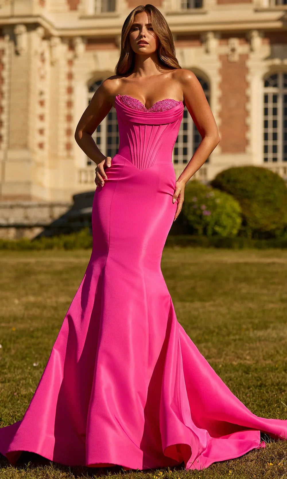 Sherri Hill Strapless Corset Mermaid Prom Dress 57626 Lilac / 12