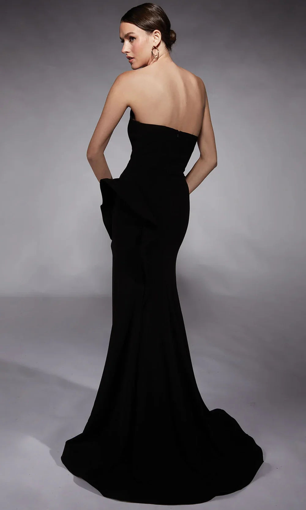 Alyce Paris 7113 - Illusion Plunge Peplum Evening Dress Evening Dresses