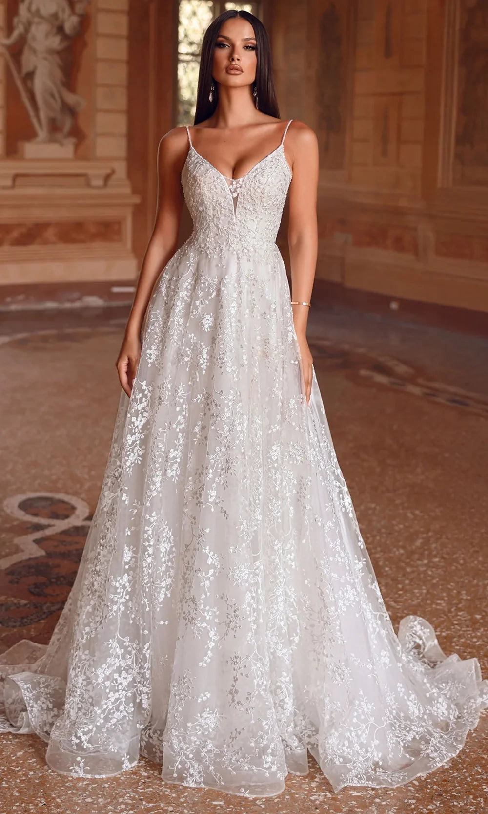Alyce Paris 7121 - A-Line Skirt Embroidered Bridal Dress Wedding Dresses