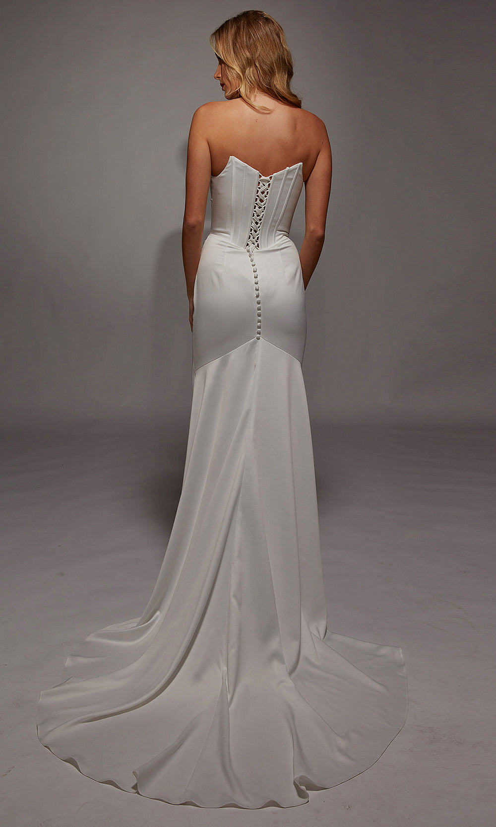 Alyce Paris 7139 - Lace-Up Back Strapless Bridal Gown Wedding Dresses