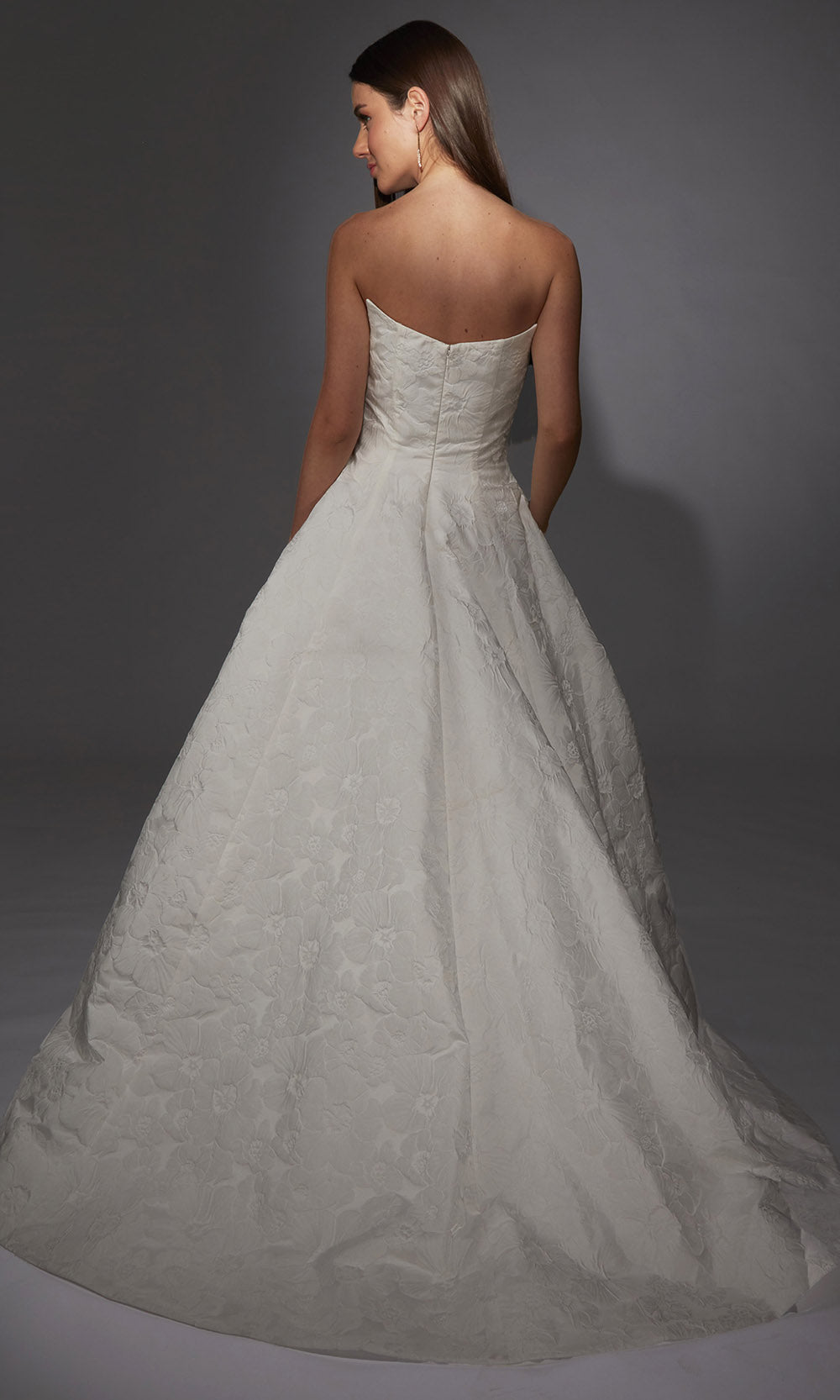 Alyce Paris 7155 - Strapless A-Line Floral Bridal Gown Wedding Dresses