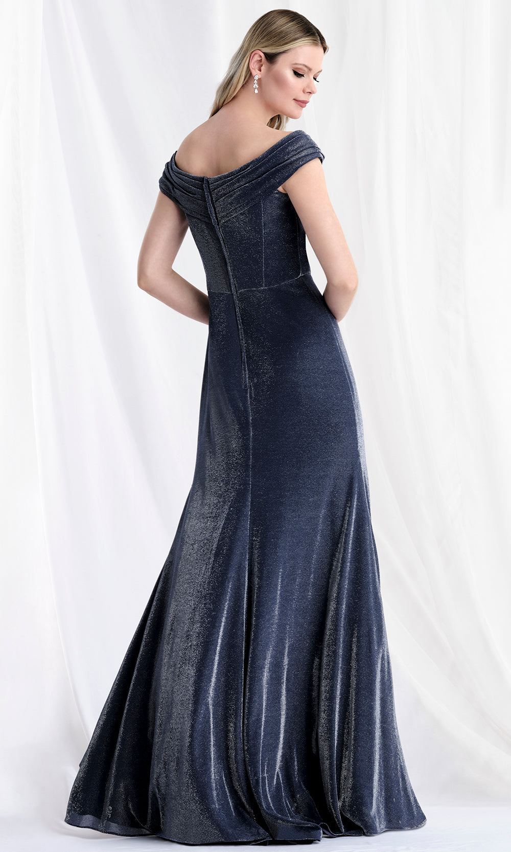 MGNY By Mori Lee 73152 - Cap Sleeve Ruched Evening Gown Mother of the Bride Dresses
