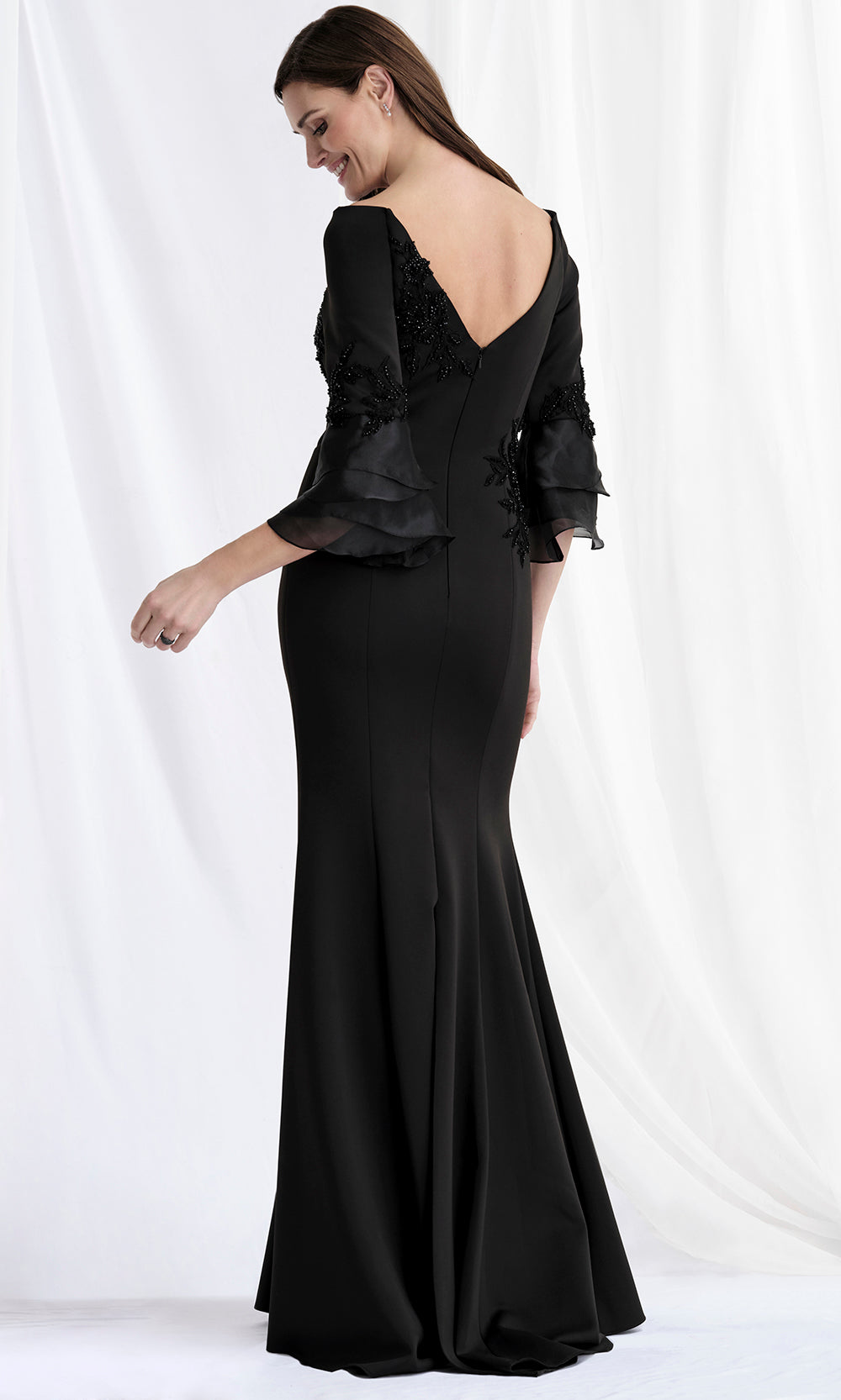 MGNY By Mori Lee 73157 - Bateau Neckline Scuba Trumpet Gown Mother of the Bride Dresses
