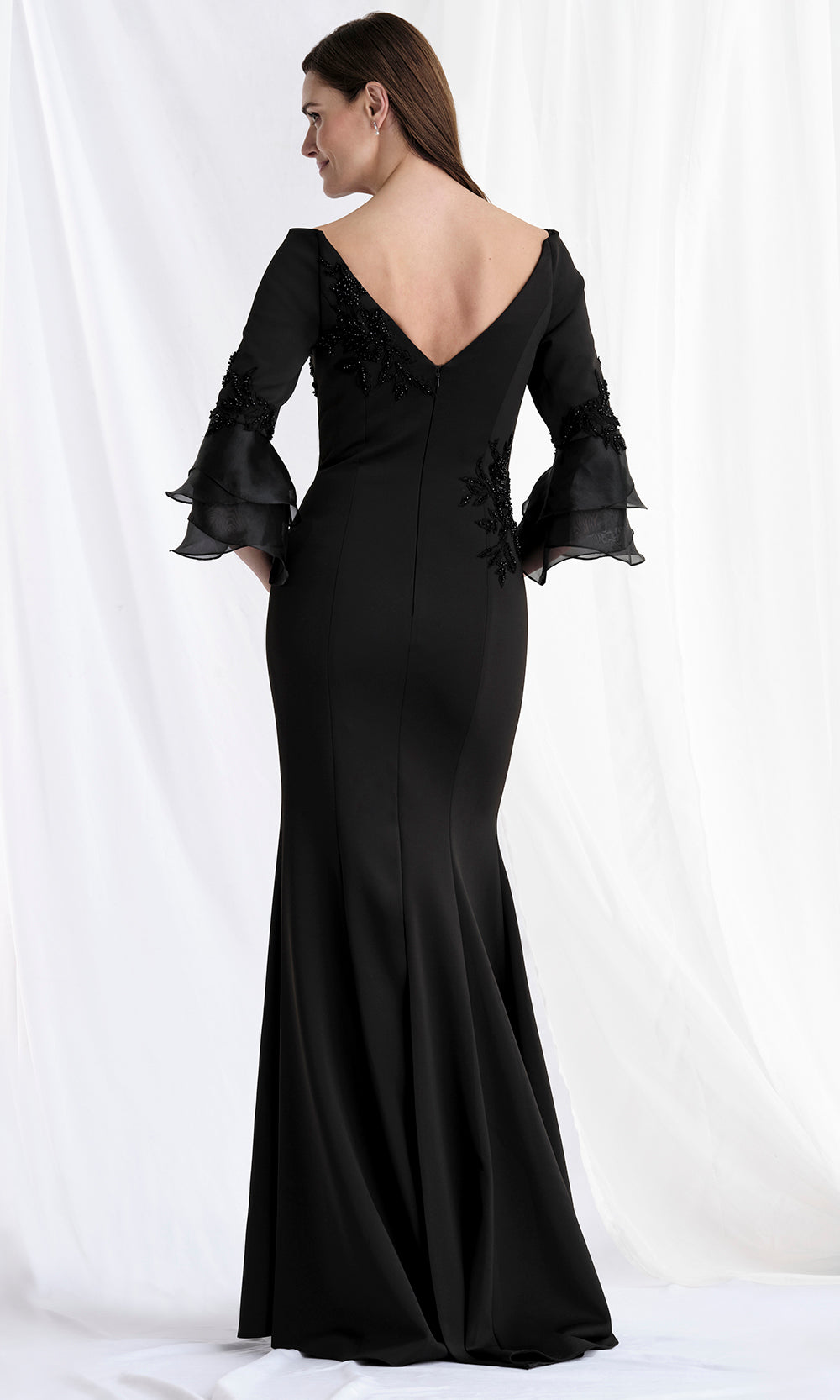 MGNY By Mori Lee 73157 - Bateau Neckline Scuba Trumpet Gown Mother of the Bride Dresses