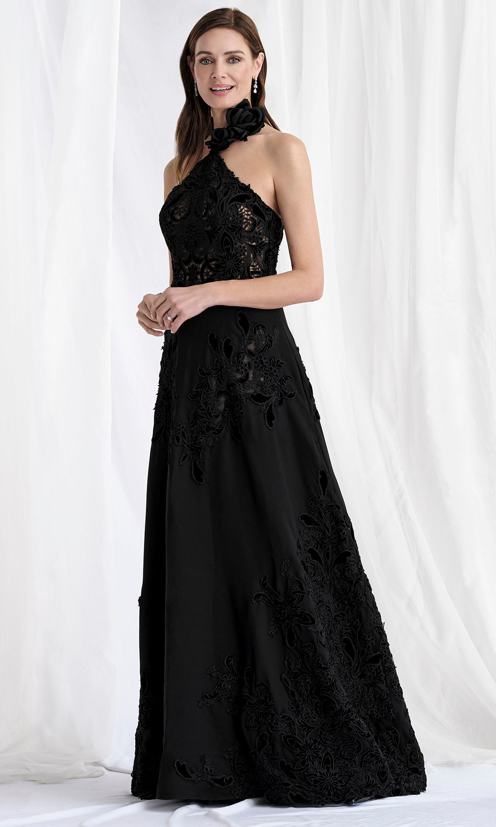 MGNY By Mori Lee 73159 - Sleeveless Halter Velvet Gown Mother of the Bride Dresses