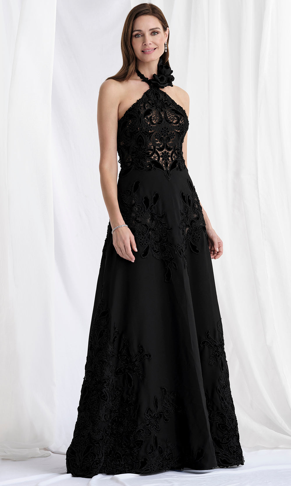 MGNY By Mori Lee 73159 - Sleeveless Halter Velvet Gown Mother of the Bride Dresses
