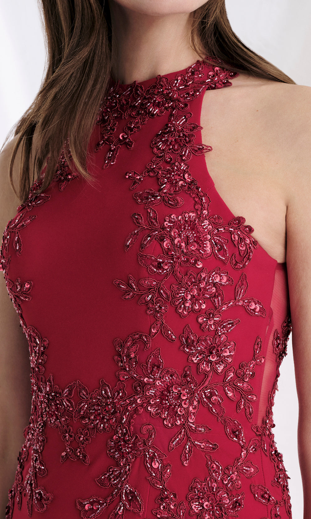 MGNY By Mori Lee 73168 - Illusion Back Embroidered Long Gown Mother of the Bride Dresses