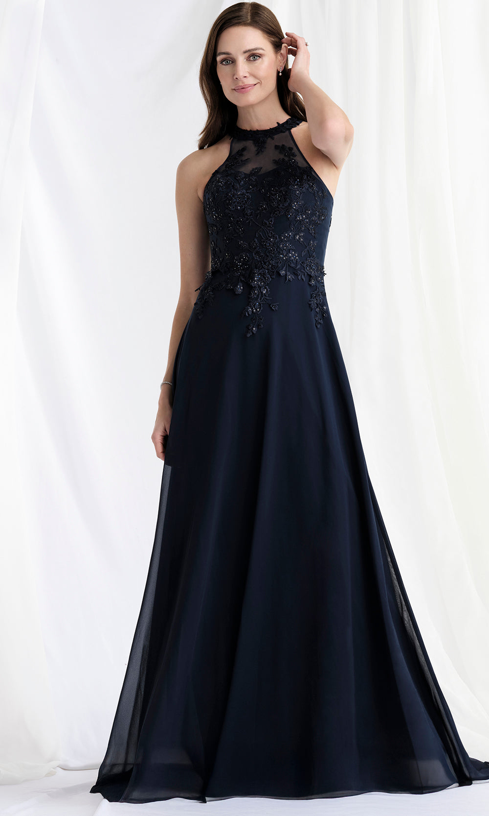 MGNY By Mori Lee 73177 - Embellished Chiffon A-Line Gown Mother of the Bride Dresses