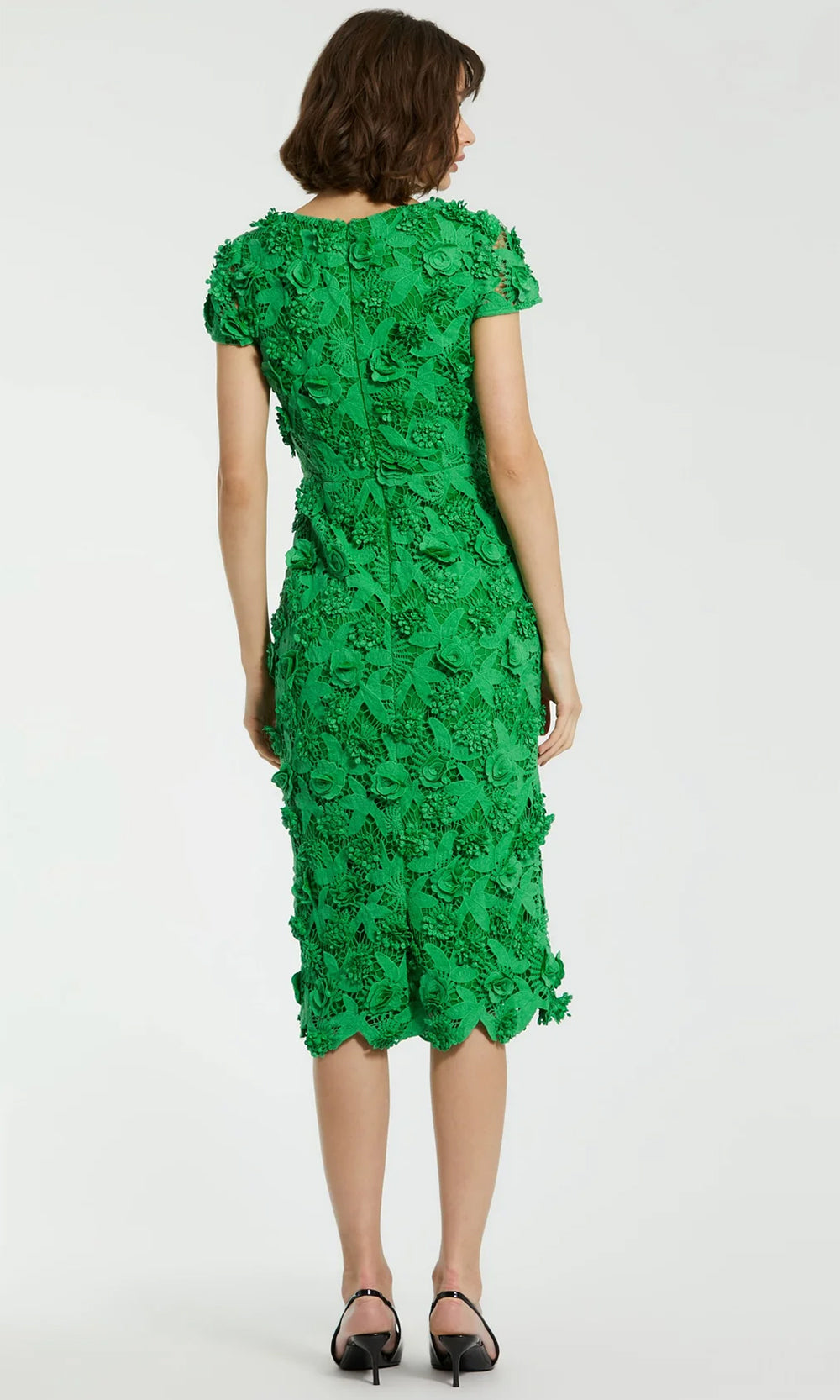 Mac Duggal 81022 - Short Sleeve Knee-Length Dress Special Occasion Dresses