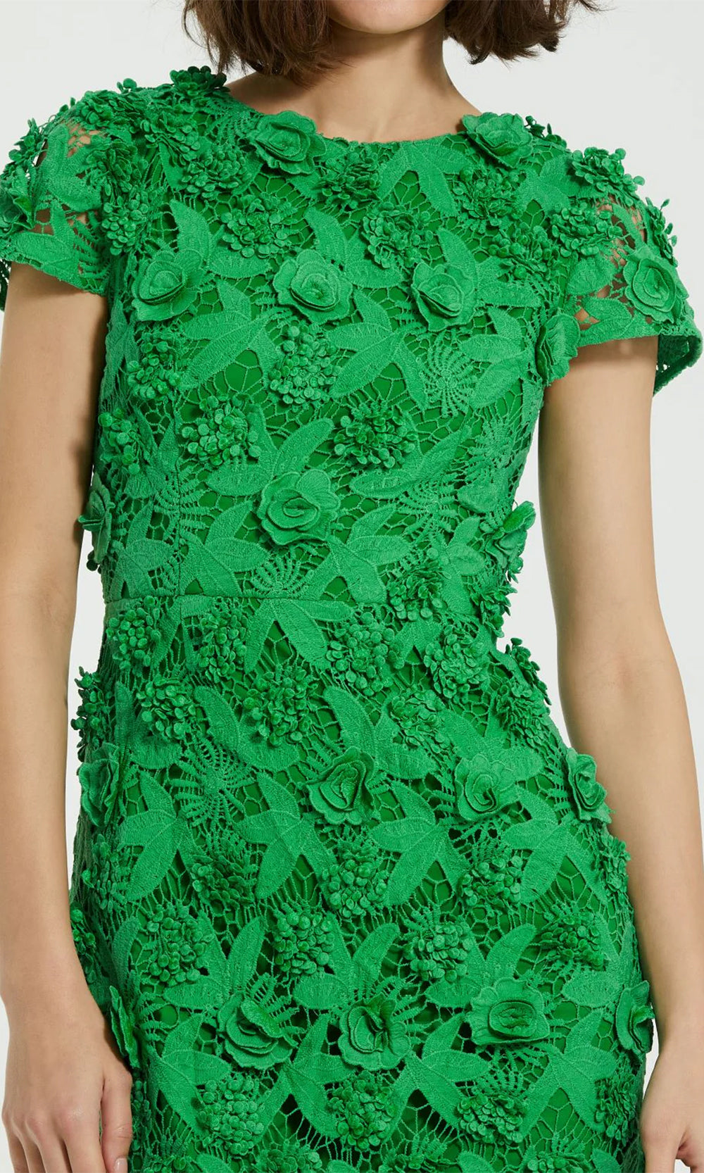 Mac Duggal 81022 - Short Sleeve Knee-Length Dress Special Occasion Dresses