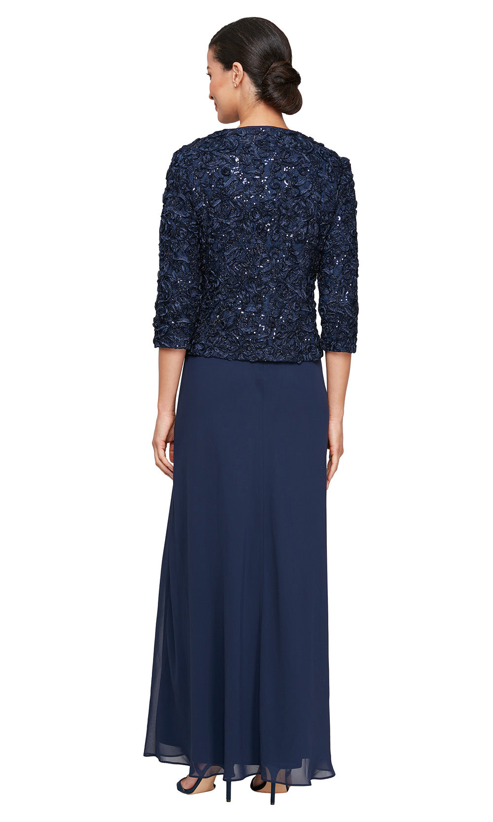 Alex Evenings 81122629 - Empire Waist Soutache Bodice Long Gown Mother of the Bride Dresses