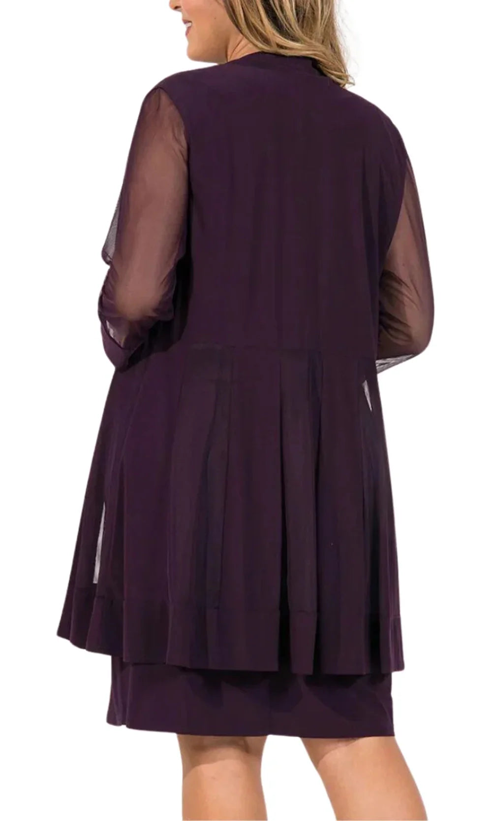 R&M Richards 8442W - Three-Quarter Sleeve Jacket Sheath Dress Cocktail Dresses