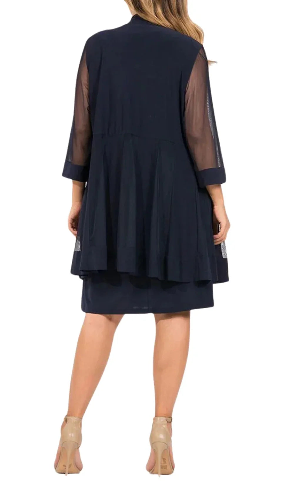 R&M Richards 8442W - Three-Quarter Sleeve Jacket Sheath Dress Cocktail Dresses