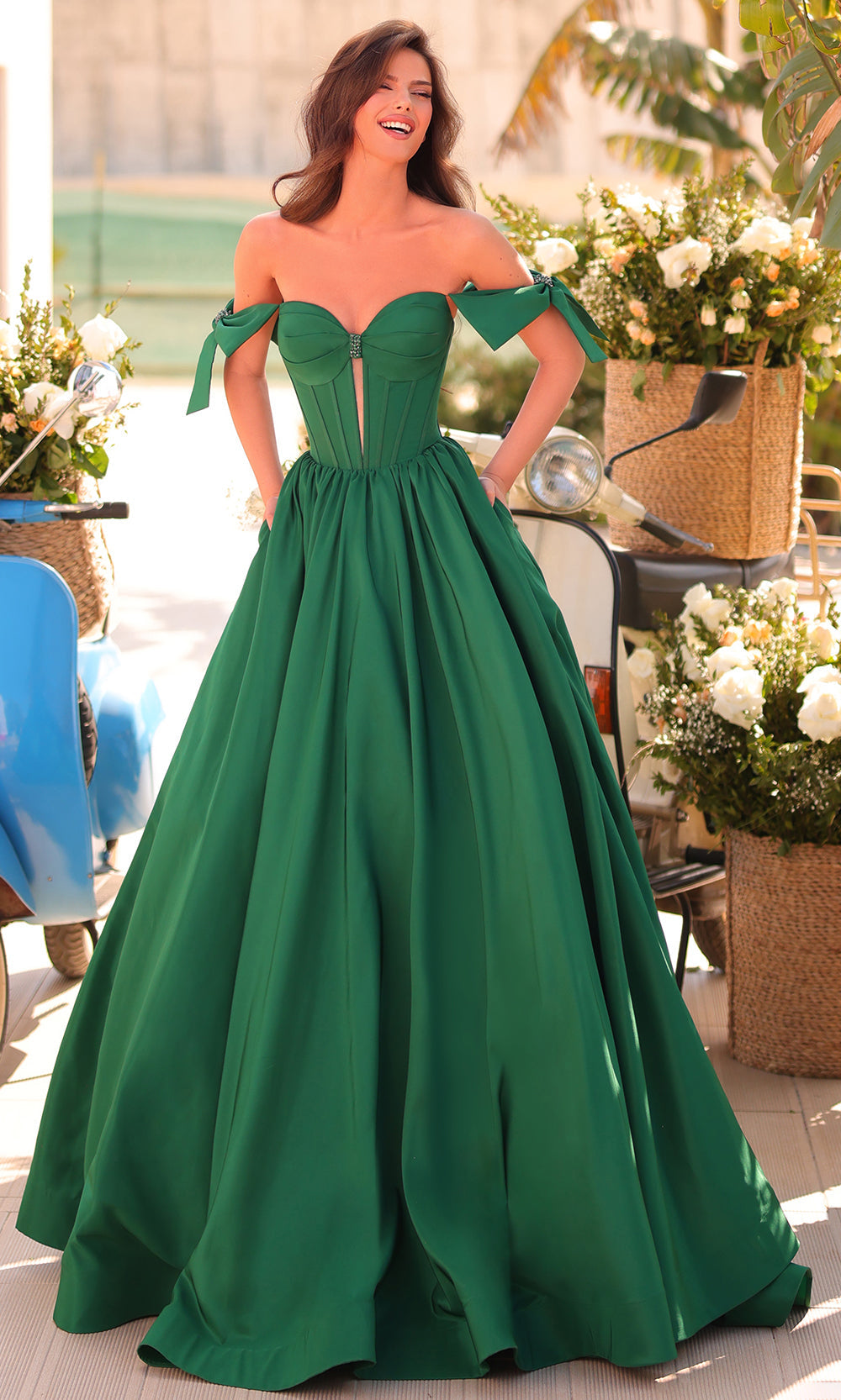 Amarra 88995 - Plunging Sweetheart Corset Prom Gown Prom Dresses