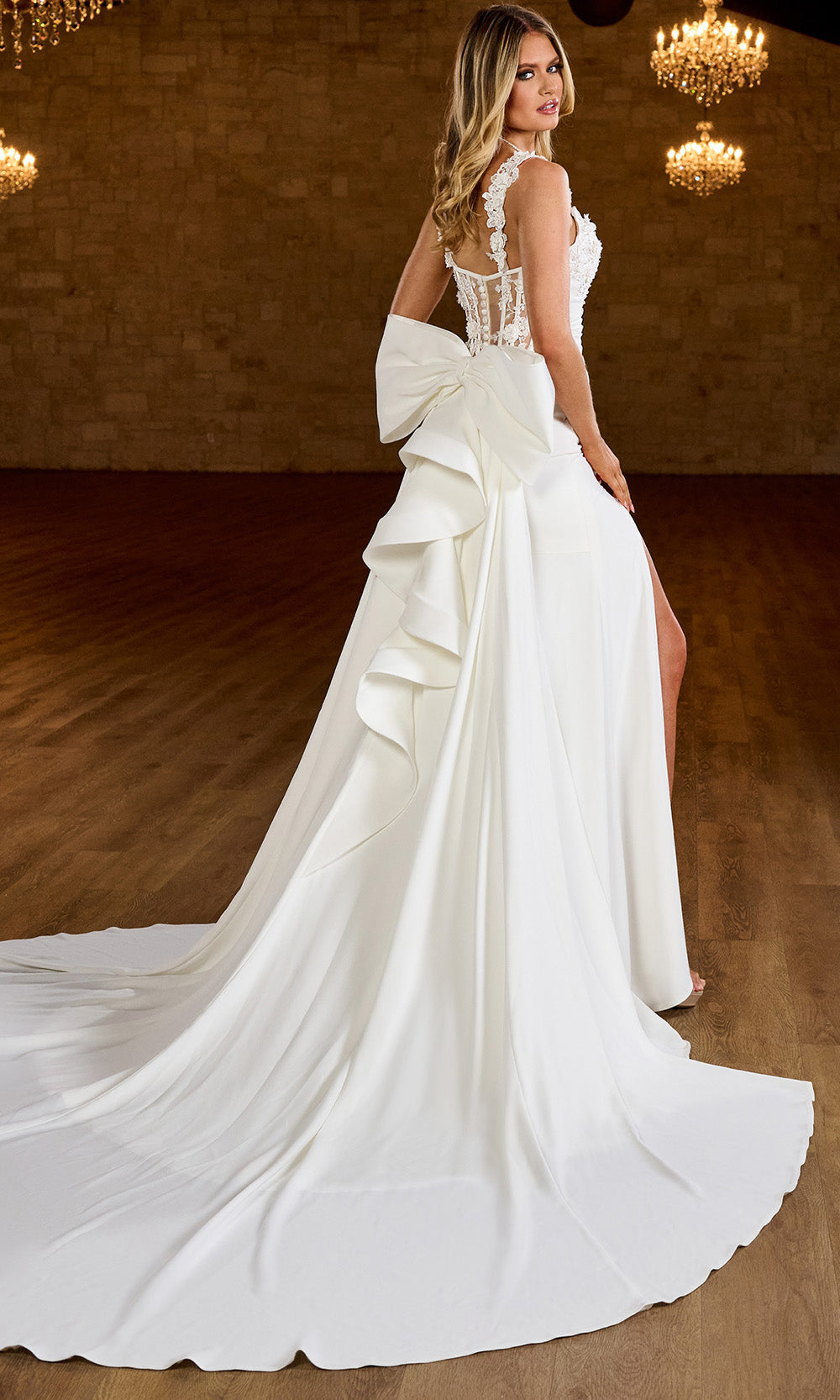 Rachel Allan RB5067 - Ruched Strapless Crepe Bridal Gown Bridal Dresses