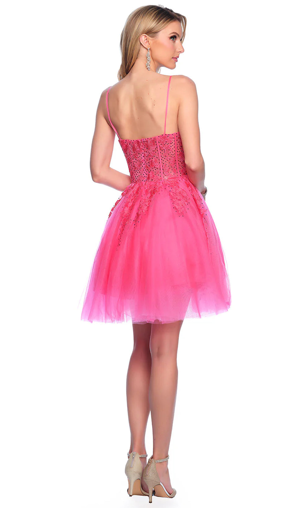 Dave & Johnny 11206 - Sweetheart A-Line Cocktail Dress