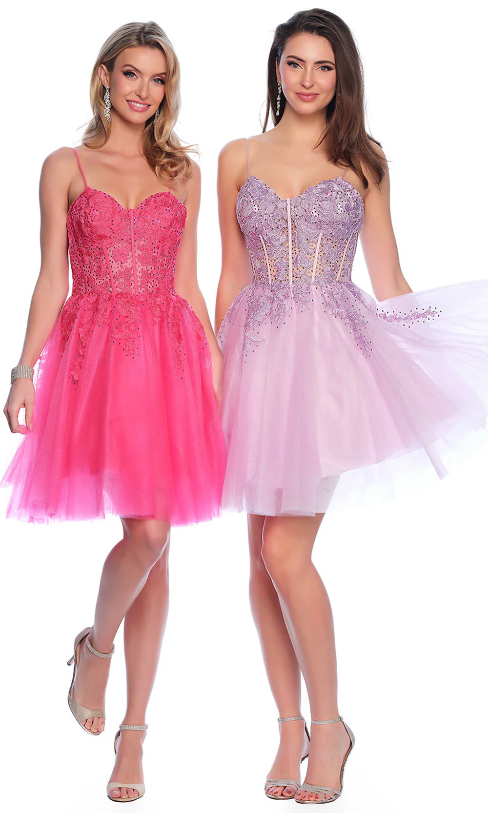 Dave & Johnny 11206 - Sweetheart A-Line Cocktail Dress