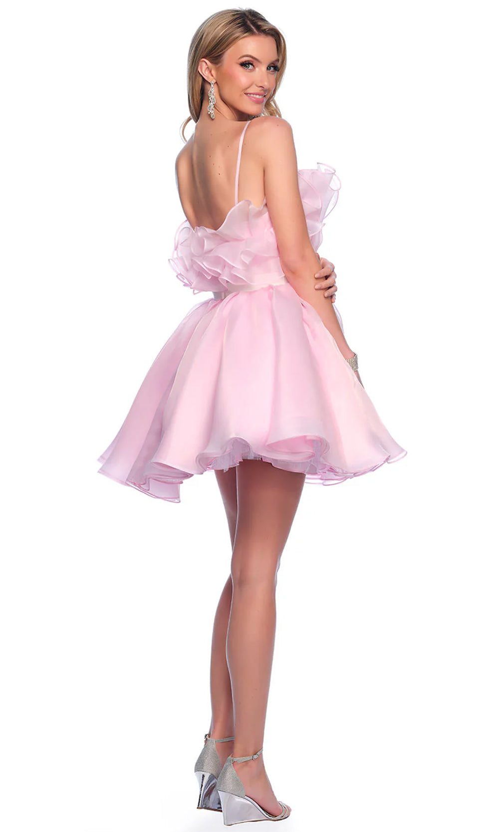 Dave & Johnny 11730 - Straight Across A-Line Cocktail Dress